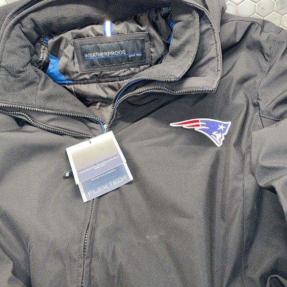 Weatherproof Flex Tech Hooded Jacket Patriots NFL Black Water Resistant  XL - Picture 5 of 16